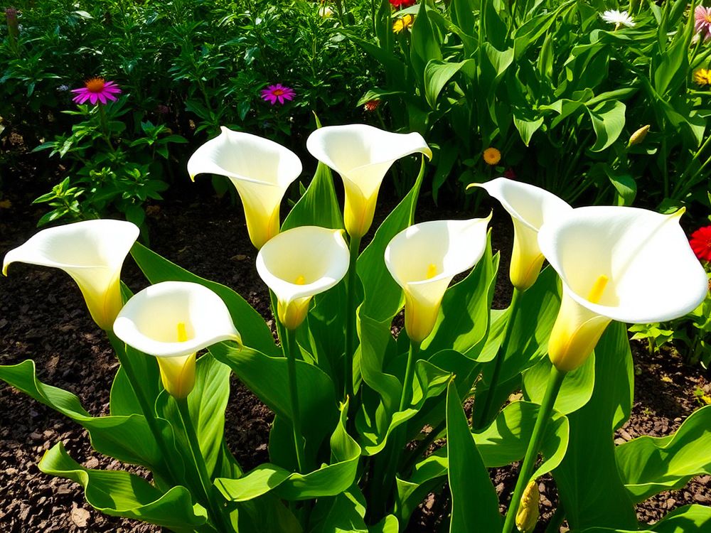 White calla flower.