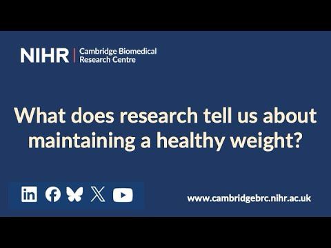 What does research tell us about maintaining a healthy weight?