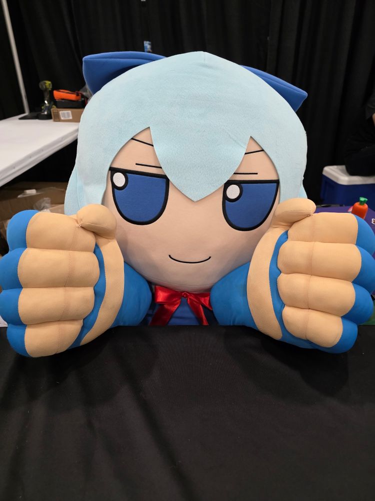 Cirno with big sock 'em bopper hands