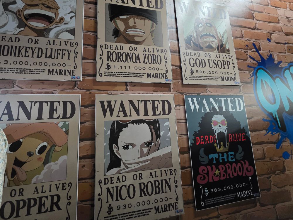 Wanted posters of the One Piece Main Cast