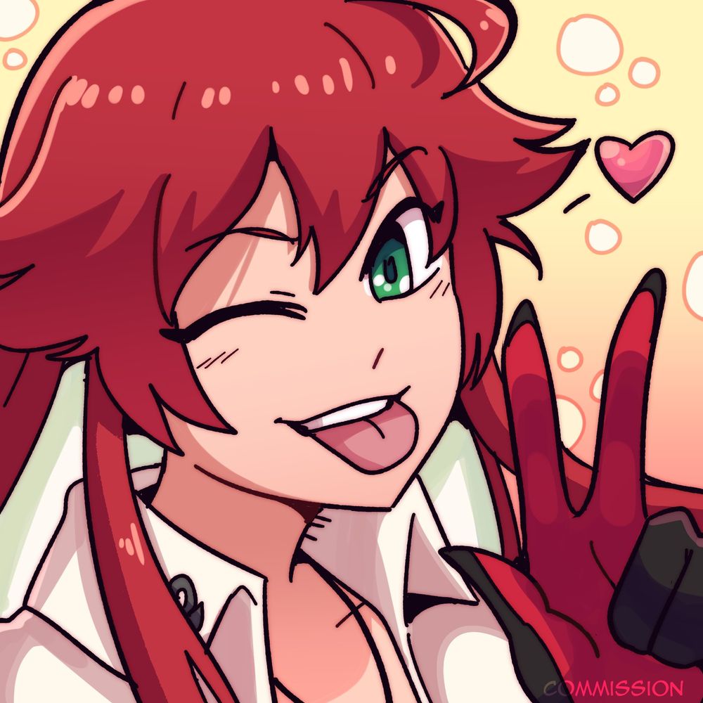 A portrait of Jack-O' from Guilty Gear, winking and throwing up a peace sign