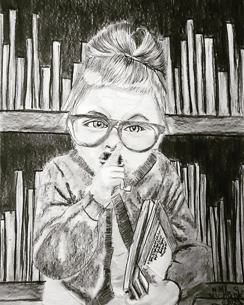 Siiiii!!!!!
Library...
pencil on paper a4
by @magicdashworkss.bsky.social 