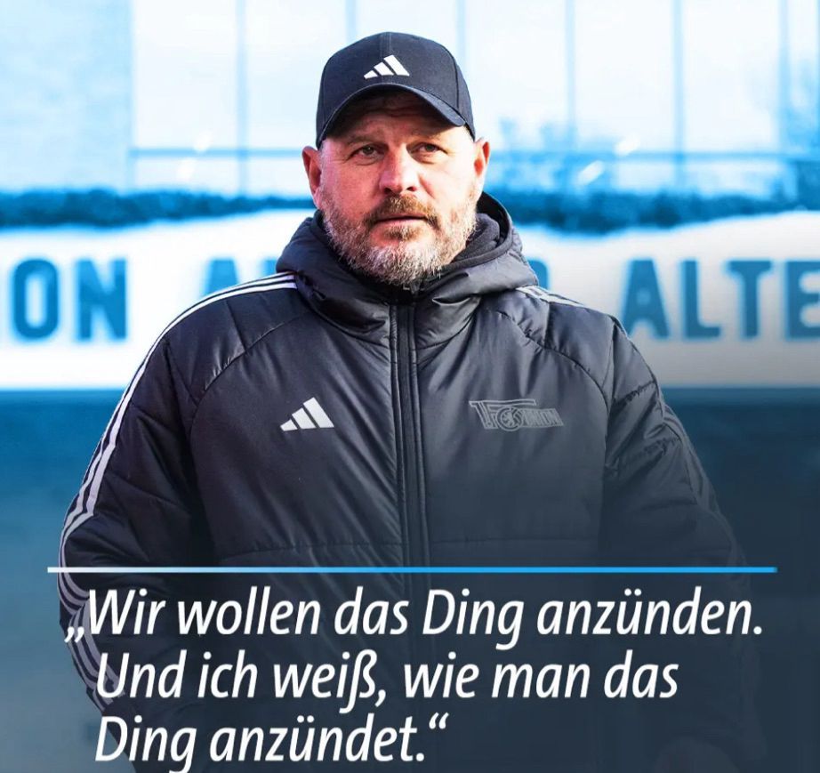 Zitat eines Fussball-Funktionärs: "Wir wolen das Ding anzünden. Und ich weiß, wie man das Ding anzündet."