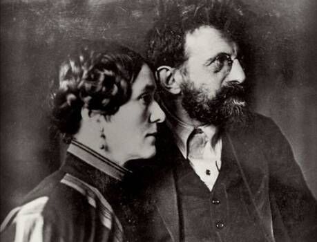 Portrait von Zenzl und Erich Mühsam.