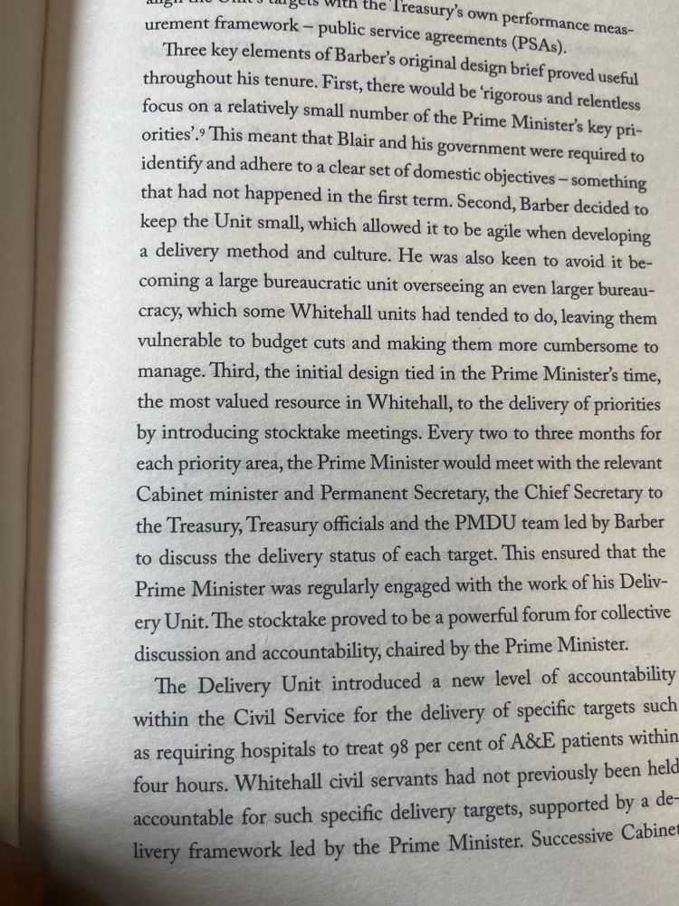 This meant that Blair and his government were required to identify and adhere to a clear set of objectives.