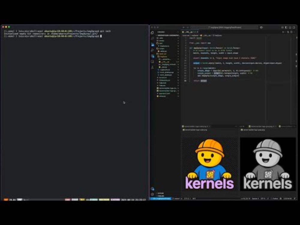 Hugging Face Kernel Builder Walkthrough | Image to Grayscale CUDA Kernel