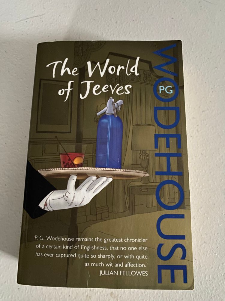 A photo of an omnibus collection of Jeeves & Wooster stories: _The World of Jeeves_ by PG Wodehouse 