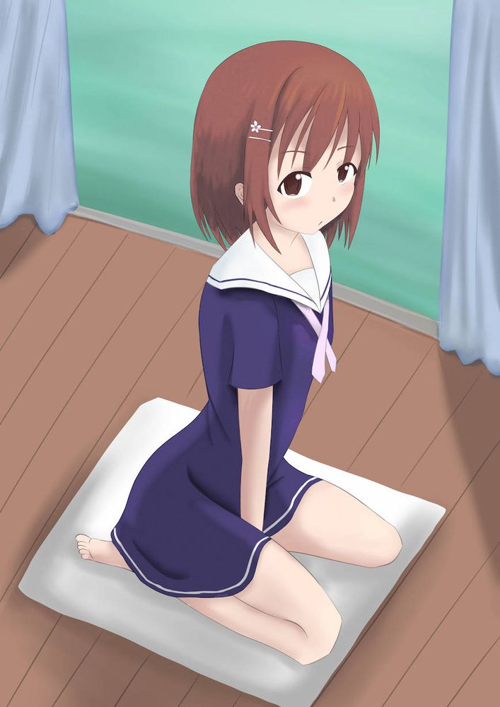 イラスト
制服ぺたん座りことね