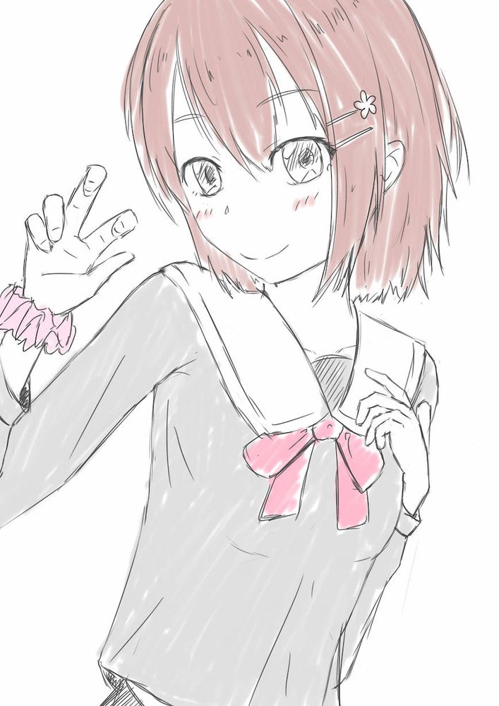 らくがき oc
制服風服ピースことね