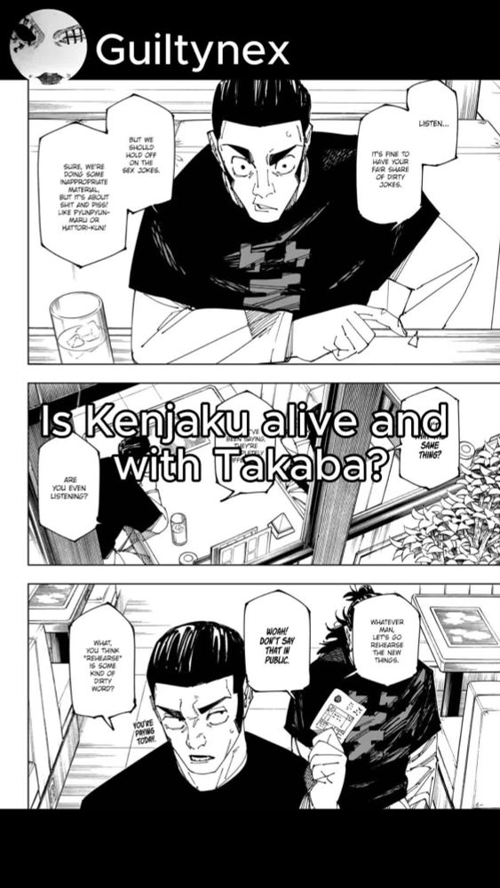 Is kenjaku back with Takaba? #jjk #jujutsukaisen #jjk270