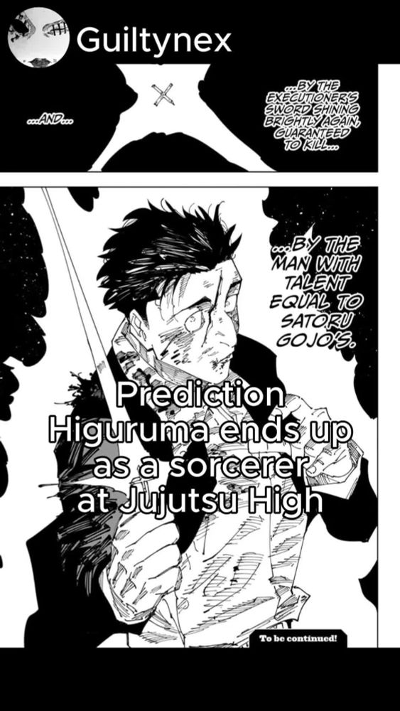 Prediction higuruma ends up as a sorcerer at Jujutsu High #jjk #jujutsukaisen #jjk269 #higuruma #higurumahiromi