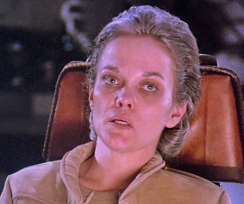 Very tired looking space lady in Galaxy of Terror.