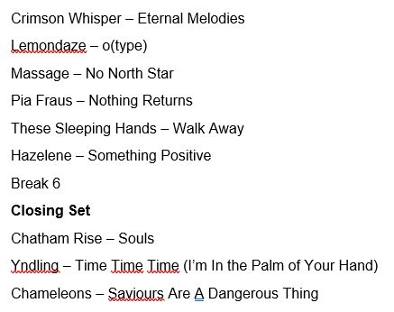 The Kitchen Sink 164 music playlist part 3