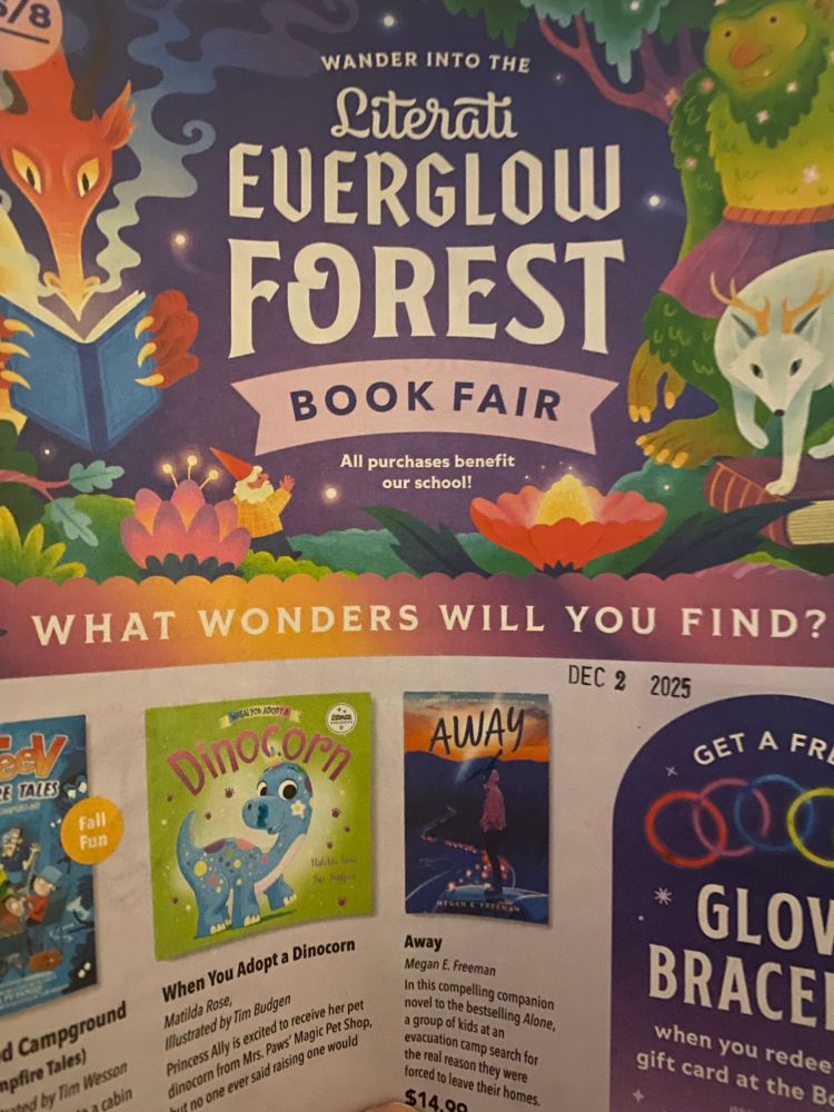 newspaper pamphlet for a school book fair