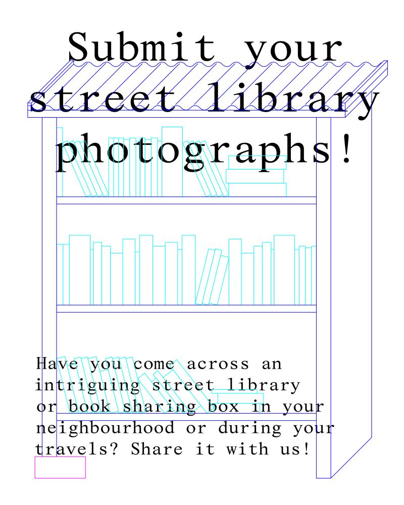 Submit your street library photographs!
Have you come across an intriguing
street library
or book sharing box in your neighbourhood or during your travels? Share it with us!