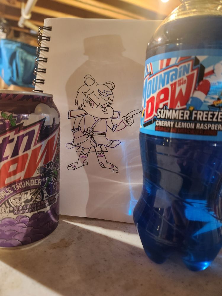 The drawing of Neera with the Purple Thunder and Summer Freeze flavors.
