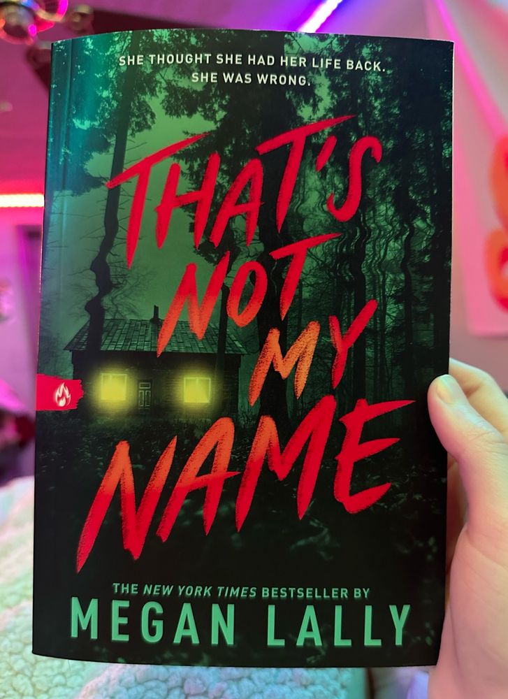 book cover of “that’s not my name” by megan lally