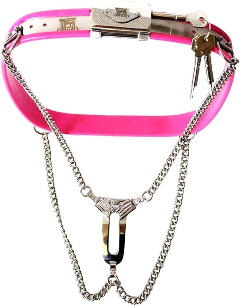 Stainless Steel Invisible Femle Chastity Device Belt Lock Pants Adult Games Metal Chain Underwear Sex Toys for Woman (pink) : Amazon.ca: Health & Personal Care