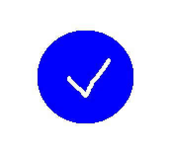 a janky verified check that D made in MS paint