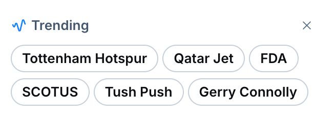 bluesky's trending topics: Tottenham hotspur, qatar jet, fda, scotus, tush push, gerry connolly