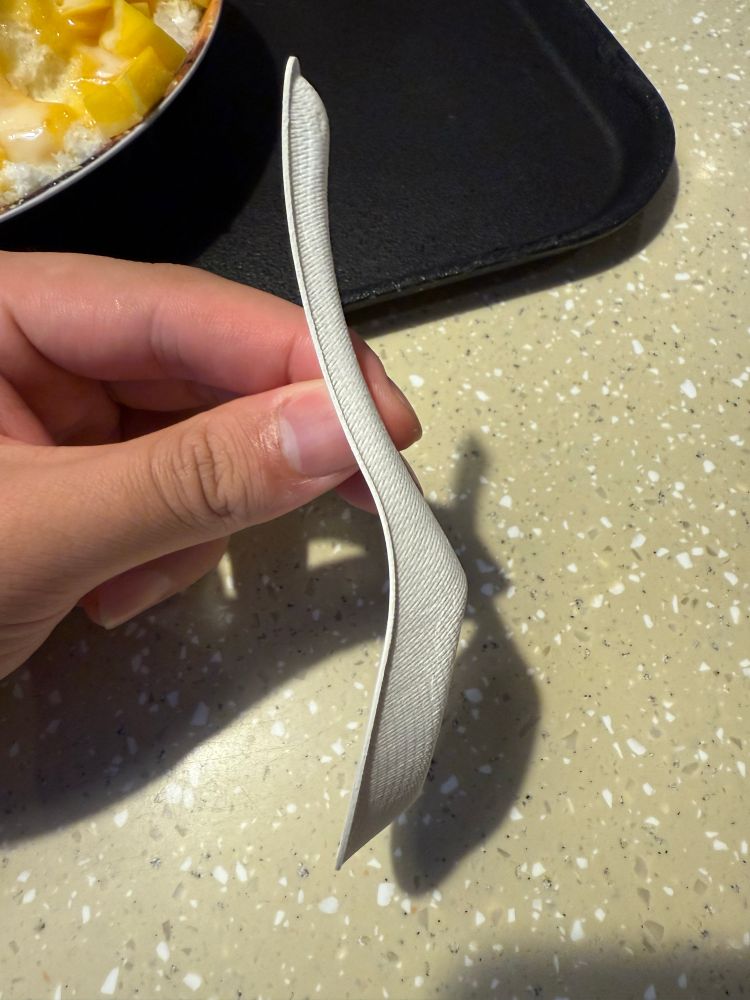 a paper spoon