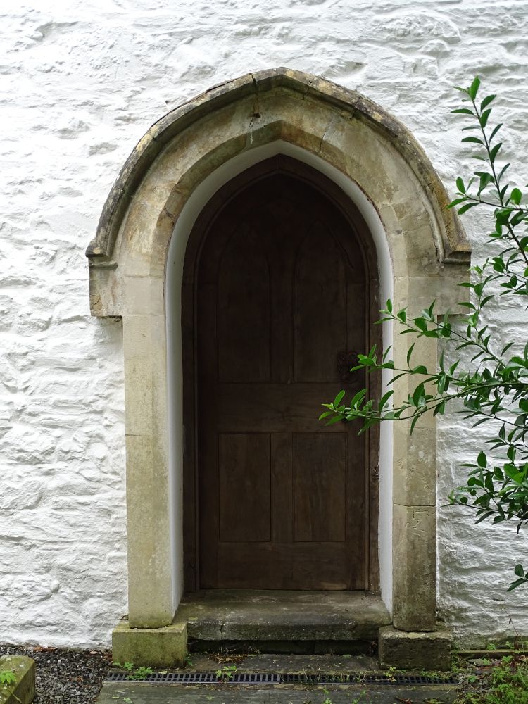 Wooden church door