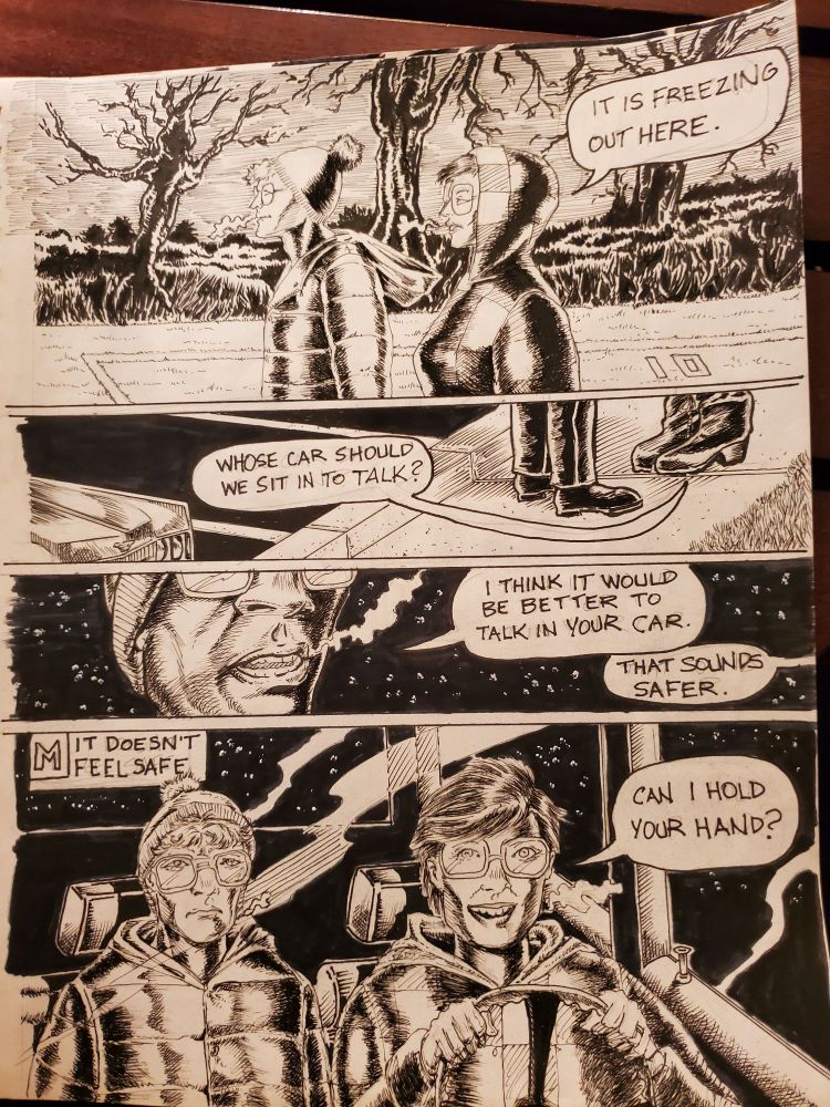 Thumbnail of graphic memoir to help develop style. Will expand more. Copyright ©️ 2024 Mark Britt