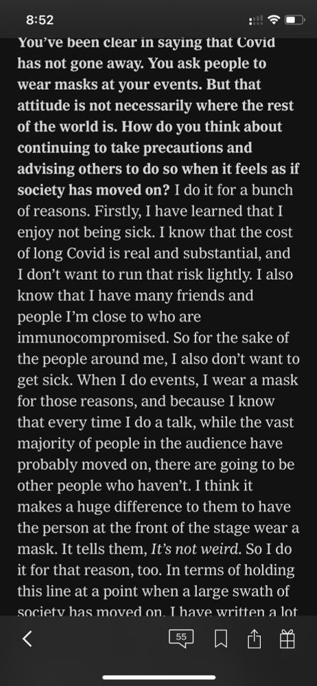 Why Ed still masks (and why we do too)