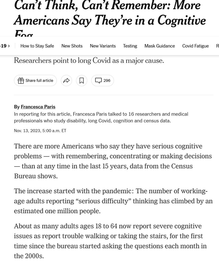 Can't Think, Can't Remember: More Americans Say They're in a Cognitive Fog