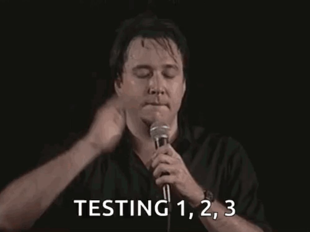 Bill Hicks Mic Tap GIF