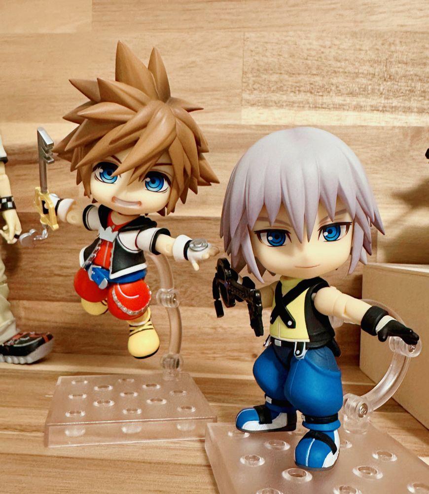 Sora and Riku Nendoroids from Kingdom Hearts 1
