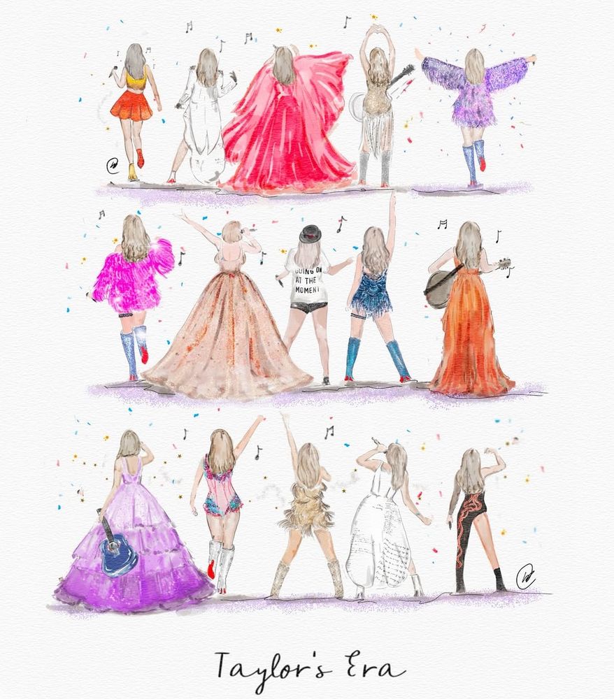 Taylor’s era picture from @lucyclaireillustration on ig