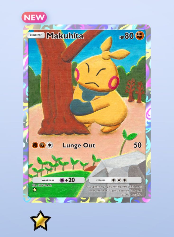 Makuhita Full Art Pokemon TCG Pocket