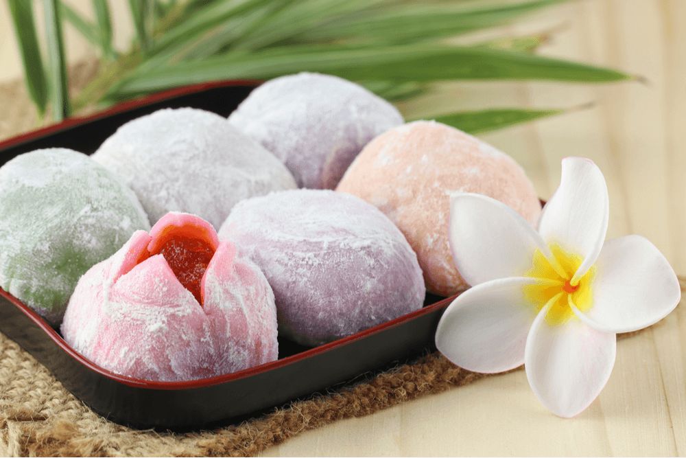 The Japanese sweet Mochi