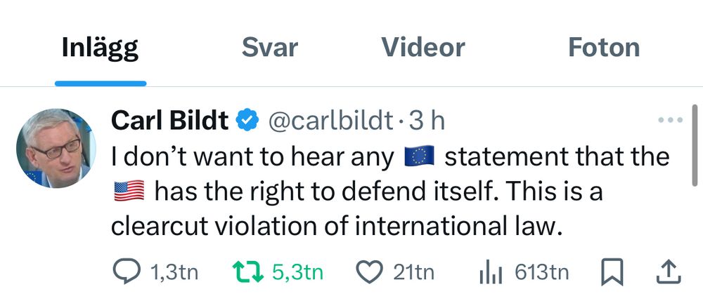 I don’t want to hear any 🇪🇺 statement that the 🇺🇸 has the right to defend itself. This is a clearcut violation of international law.