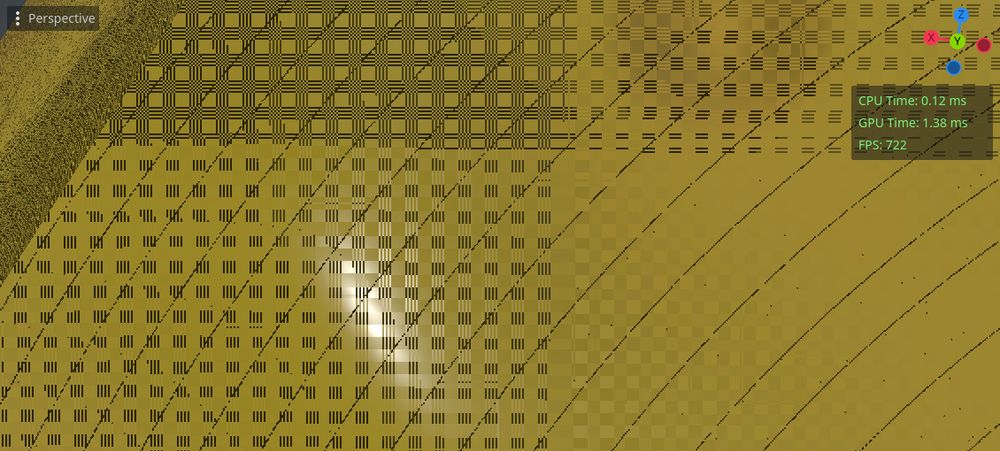 A cheese wheel in the Godot game engine