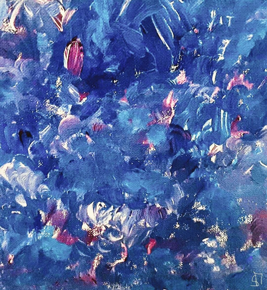 abstraktes Gemälde; acrylic on canvas; myart