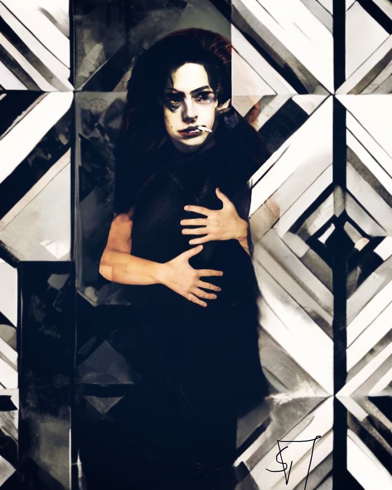 Es tun mir viele Sachen weh, die andern nur leid tun.

Georg Christoph Lichtenberg
(1742 - 1799), deutscher Physiker und Meister des Aphorismus
Lichtenberg, Sudelbuch B, 1768-1771. [B 389]

Schwarze Frau in schwarz weißer Umgebung; umfasst ihren Leib;
Thema: Schmerzen