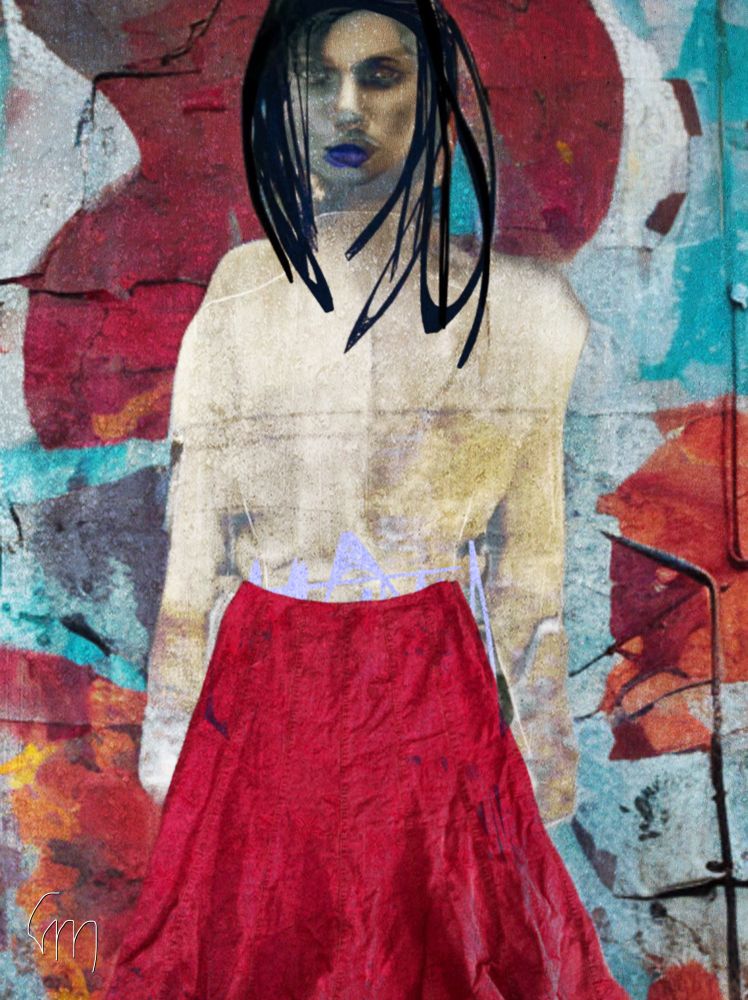 Frau in abstraktem Bild; painting; myart

Lunes