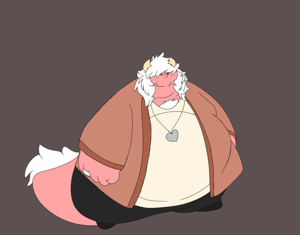 Agnarr smiling. He's wearing similar clothes to Chester, and is what he normally wears nowadays. He has his wedding ring on his right hand, and a silver locket as his necklace that functions as a music box when opened. Inside contains a picture of him, his wife Eleanora, and his son Chester while he was still a baby.