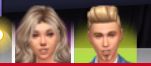 Sims 4 screenshot showing my current household. This shows a small photo of Lila Hart and a small photo of Johnny Zest. 