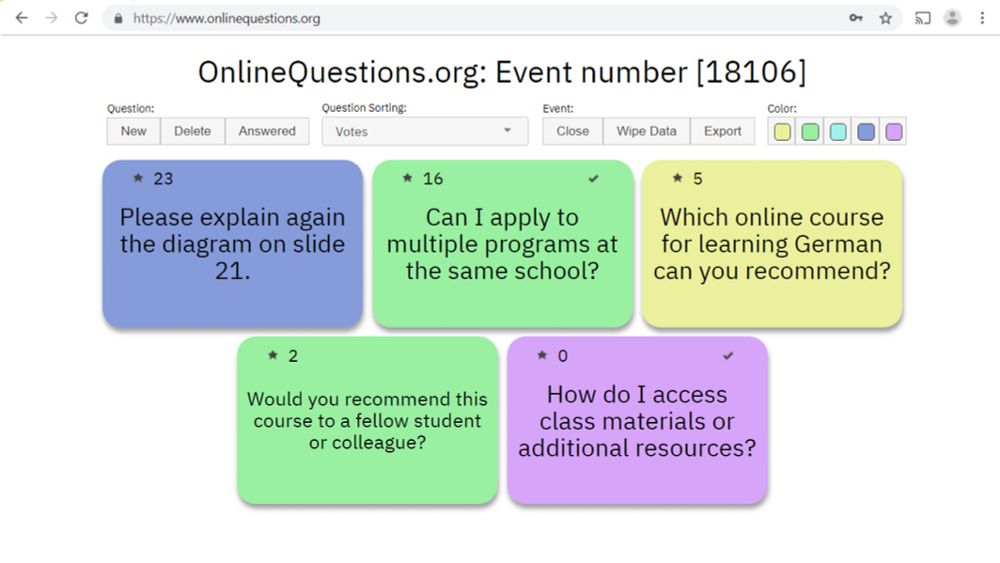 OnlineQuestions.org: A free online tool to ask and upvote questions