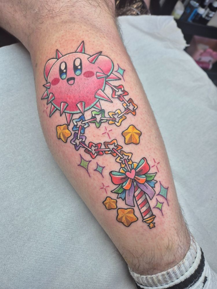 A tattoo of kirby