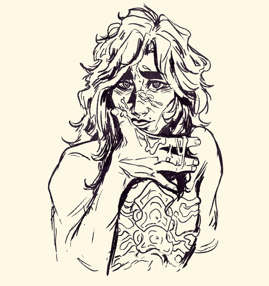 viktor licking cum off of his hand