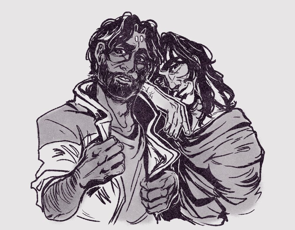 jayce and viktor doing the pose in the hexcore nights shirt