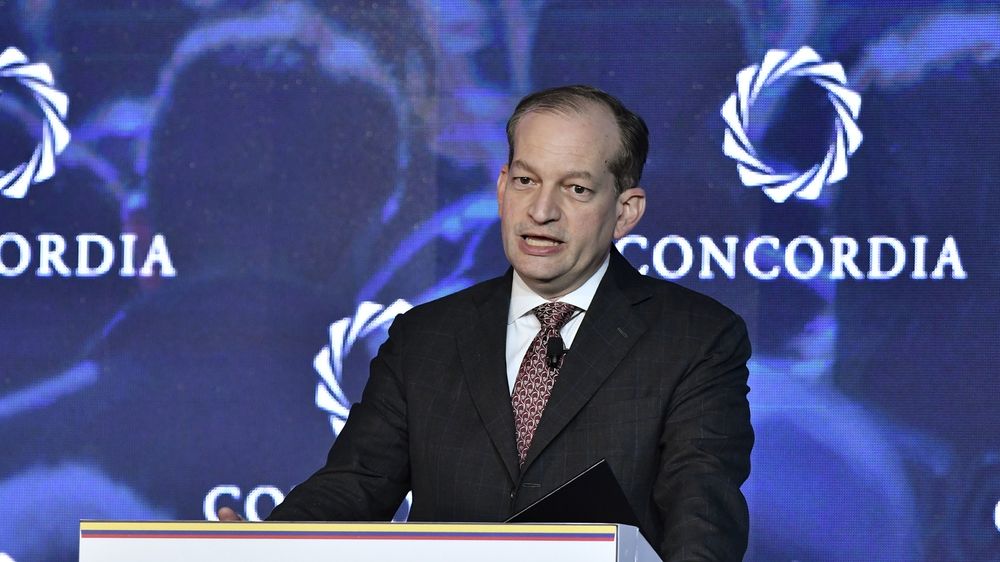 President Trump said Alexander Acosta has done a good job leading the Labor Department but will look into his involvement in a decade-old plea agreement with the financier accused of sex trafficking.