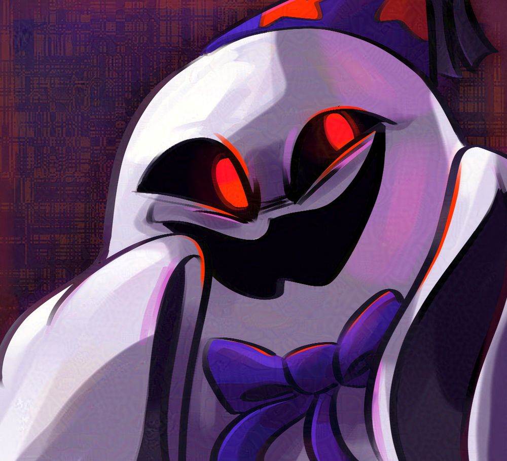 Some painting practice featuring the character Doopliss from Paper Mario: The Thousand-Year Door