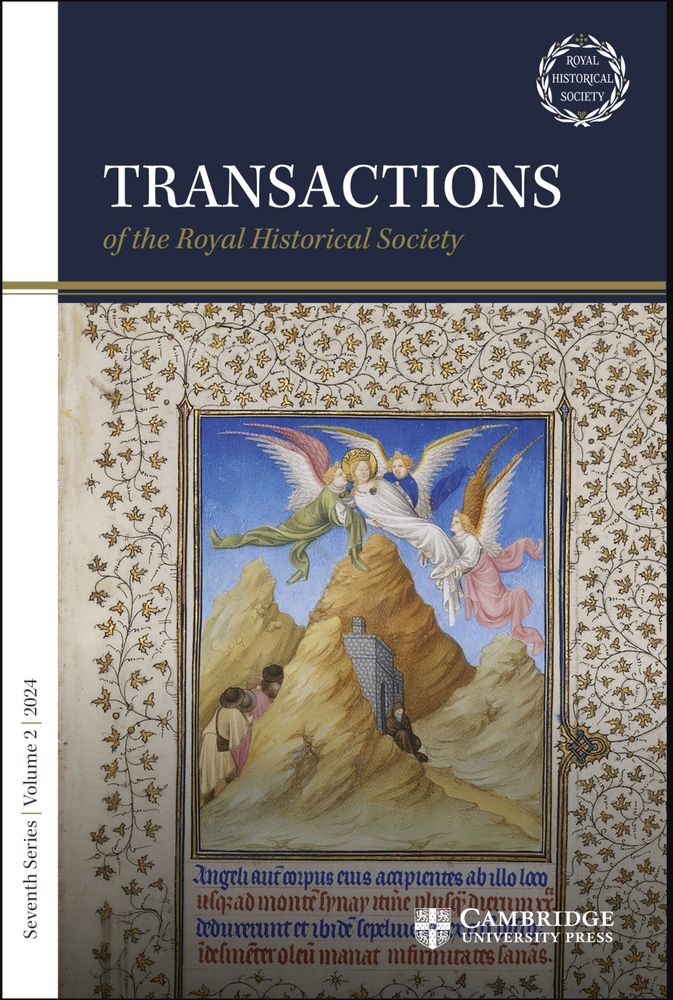 Cover image of the 2024 volume of 'Transactions of the Royal Historical Society'.