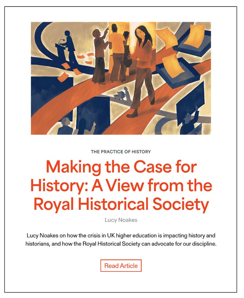 Graphic for RHS article in History Workshop, 'Making the Case for History: A View from the Royal Historical Society'.