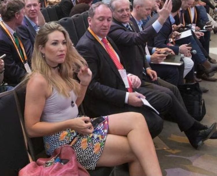 Barnaby being a lecherous philandering perv with a staffer who ends up his wife